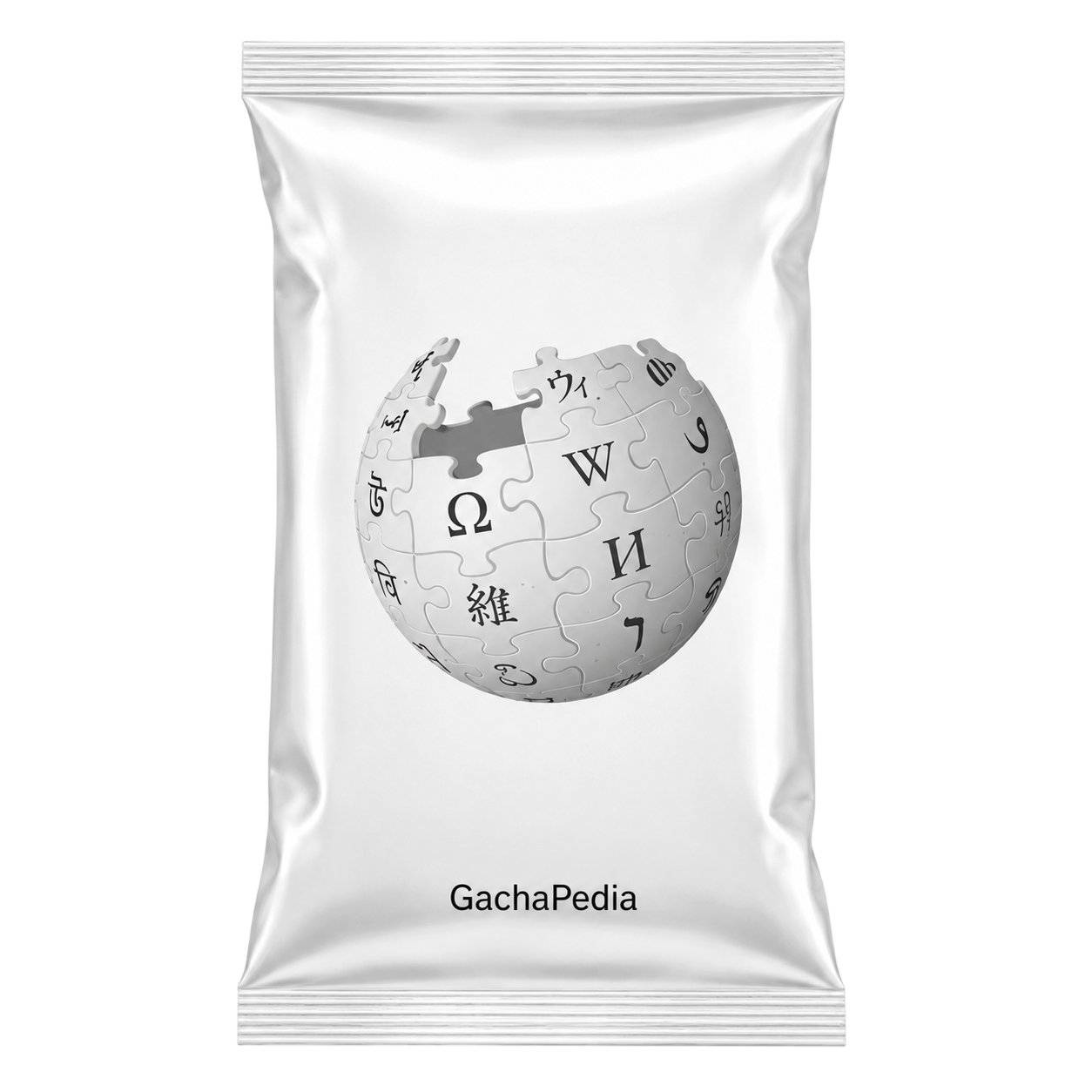 Sealed Worldoria card pack featuring the Wikipedia globe logo